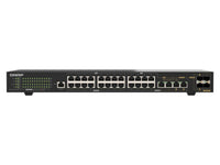 QNAP QSW-M2130P-2C2S26T-US Rackmount L2 Managed Switch, 24x 2.5GbE RJ45 PoE + 2x 10GbE RJ45 + 2x 10GbE Combo