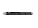 QNAP TS-H665U-RP-8G-US 1U 4-bay rackmount NAS, 4 x 3.5 SATA + 2 x E1.S drive bays, Intel 4-core CPU, 8GB DDR5 SODIMM RAM, 2 x 2.5GbE LAN, PCIe Gen3 x2 slot
