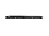 QNAP TS-H665U-RP-8G-US 1U 4-bay rackmount NAS, 4 x 3.5 SATA + 2 x E1.S drive bays, Intel 4-core CPU, 8GB DDR5 SODIMM RAM, 2 x 2.5GbE LAN, PCIe Gen3 x2 slot