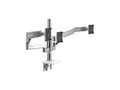 Humanscale X23WESWC181NNNN MFlex M2 Arms - Triple Bracket for 3 Monitors - White/Polished - 8IN/Dynamic - Slider