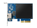 QNAP QXG-10G1TD Single-port (10Gbase-T) 10GbE network expansion card, PCIe Gen3 x2, Low-profile bracket pre-loaded, Low-profile flat and Full-height bracksts are