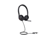Yealink 1308137 Unified Communications USB Wired Headset; Binaural Ear (dual ear); USB-A 2.0; Dual Noise-Canceling Microphones; 35mm Speaker; Busylight