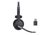 Yealink WH64 (1208688) Hybrid Headset Black On-Ear Wireless Bluetooth Mono 20 20000 Bluetooth 5.2 3 microphones MEMS 1 x Type-C USB 2.0 port