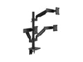 Humanscale X22BDSBC242DDSB MFlex M2 Arms - Dual Bracket for 2 Monitors - Black - Dynamic Link - Slider