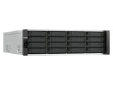 QNAP ES1686ADC-2142IT-128G-US 16-Bay Active-Active Dual Controller ZFS NAS and iSCSI/ IP-SAN. 3U, 3.5 /2.5 SAS & dual-port U.2/U.3, 3 x Gigabit LAN, 4x10GbE(SFP+)