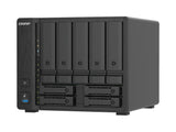 QNAP TS-H966TX-8G-US Desktop 9-Bay Thunderbolt NAS/iSCSI IP-SAN, Intel Core i3 6-core processor, 8GB DDR5 RAM, 5 x 2.5 /3.5 SATA 6Gbps + 4 x 2.5 U.2 NVMe PCIe Gen3