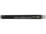QNAP QSW-M5218P-6F12T-US QSW-M5218P-6F12T Rackmount Managed Switch, 6 ports 25GbE SFP28, 12 ports 10GbE RJ45 with PoE 802.3bt(90W), PoE budget 470W, L2 managed