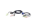 ATEN 2L7DX3U USB VGA to Dvi-a KVM Cable W/audio