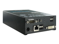 Black Box ACX1R-12A-C Compact KVM Extender Receiver - Single-Monitor, DVI-D, (4) USB HID, RS232, Bi-Directional Analog Audio, (1) CATx