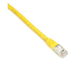 Black Box EVNSL0272YL-0010 CAT6 250-MHz Stranded Ethernet Patch Cable with Slim Form-Factor Molded Boot - Shielded (S/FTP), CM PVC (RJ45 M/M), Yellow, 10-ft. (3.0-m)