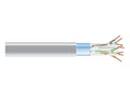 Black Box EVNSL0612A-1000 CAT6 400-MHz Solid Ethernet Bulk Cable - Shielded (F/UTP), CMP Plenum, Gray, 1000-ft. (304.8-m) Spool