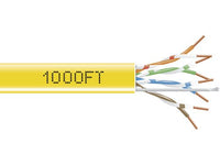 Black Box EYN855A-PB-1000 CAT5e 350-MHz Solid Ethernet Bulk Cable - Unshielded (UTP), CMR PVC, Yellow, 1000-ft. (304.8-m) Pull-Box