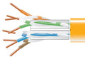 Black Box EYN867B-PB-1000 CAT6 550-MHz Solid Ethernet Bulk Cable - Unshielded (UTP), CMP Plenum, Orange, 1000-ft. (304.8-m) Pull-Box