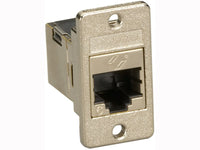 Black Box FMT1021 Panel Mount CAT6 Coupler - Shielded, Silver