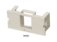 Black Box FMT901 Surface-Mount Housing Adapter Bezel - 1-Port, Office White
