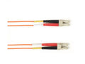 Black Box FOCMR50-003M-LCLC-OR OM2 50/125 Multimode Fiber Optic Patch Cable - OFNR PVC, LC to LC, Orange, 3-m (9.8-ft.), GSA, TAA/