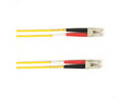 Black Box FOLZH10-003M-LCLC-YL OM3 50/125 Multimode Fiber Optic Patch Cable - LSZH, LC to LC, Yellow, 3-m (9.8-ft.), GSA, TAA/