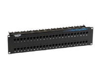 Black Box JPM810A-R2 CAT5e Feed-Through Patch Panel - 2U, Unshielded, 48-Port