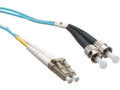 Axiom LCSTOM4MD20M-AX LC/ST OM4 Fiber Cable 20m, Aqua