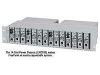 Black Box LMC200 Media Converter Chassis - 14-Slot, Rackmount, Single 115-230VAC