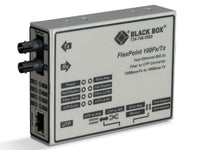 Black Box LMC213A-MMST-R2 Fast Ethernet (100-Mbps) Media Converter - 100-Mbps Copper to 100-Mbps Multimode Fiber, 1310nm, 5km