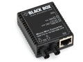 Black Box LMC4001A Gigabit Ethernet (1000-Mbps) Media Converter - 10/100/1000-Mbps Copper to 1000-Mbps Multimode Fiber, 850nm, 0.5km, ST