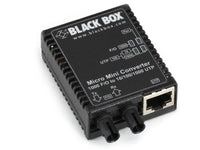 Black Box LMC4001A Gigabit Ethernet (1000-Mbps) Media Converter - 10/100/1000-Mbps Copper to 1000-Mbps Multimode Fiber, 850nm, 0.5km, ST