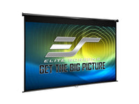 Elite Screens M80NWV Manual 80IN Diag. 4:3, Pull Down Manual Projector Screen with AUTO LOCK