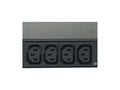 Eaton PWATSL630006 ATS rack PDU, 1U, (2) L6-30P input, 4.99 kW max, 208-240V, 24A, 9 ft cord, Single-phase, Outlets: (12) C13