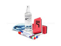Elite Screens ZER3 White Board Screen Cleaning Kit (Pen x 4, Eraser x 2, Cleaning Cloth x 1, Cleaning Solution Bottle x 1)