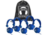 HamiltonBuhl SOP-FVBLU Sackophones 5 Blue FV Headsets