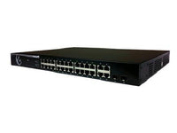 Amer SS2R24G4IP 24 port 10/100 PoE + 2 port 1000 + 2 port 1000/SFP Stackable Managed Layer 2 Switch 720W for 802.3af and