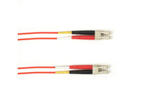 Black Box FOLZH50-003M-LCLC-RD OM2 50/125 Multimode Fiber Optic Patch Cable - LSZH, LC to LC, Red, 3-m (9.8-ft.)