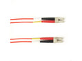 Black Box FOCMP62-004M-LCLC-RD OM1 62.5/125 Multimode Fiber Optic Patch Cable - OFNP Plenum, LC to LC, Red, 4-m (13.1-ft.), GSA, TAA/