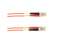 Black Box FOCMP62-004M-LCLC-RD OM1 62.5/125 Multimode Fiber Optic Patch Cable - OFNP Plenum, LC to LC, Red, 4-m (13.1-ft.), GSA, TAA/