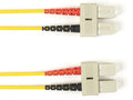 Black Box FOCMRSM-030M-SCSC-YL OS2 9/125 Singlemode Fiber Optic Patch Cable - OFNR PVC, SC to SC, Yellow, 30-m (98.4-ft.), GSA, TAA/