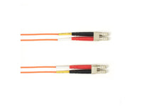 Black Box FOLZH50-002M-LCLC-OR OM2 50/125 Multimode Fiber Optic Patch Cable - LSZH, LC to LC, Orange, 2-m (6.5-ft.), GSA, TAA/