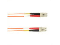 Black Box FOLZH62-002M-LCLC-OR OM1 62.5/125 Multimode Fiber Optic Patch Cable - LSZH, LC to LC, Orange, 2-m (6.5-ft.), GSA, TAA/
