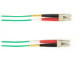 Black Box FOLZHSM-001M-LCLC-GN OS2 9/125 Singlemode Fiber Optic Patch Cable - LSZH, LC to LC, Green, 1-m (3.2-ft.), GSA, TAA/