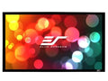 Elite Screens ER100DHD3 100 inch 16:9 Fixed Frame Screen, Permanently Tensioned, Wall Mount, Black Velvet Covered Frame - Active 3D