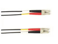 Black Box FOCMPM4-030M-LCLC-BK OM4 50/125 Multimode Fiber Optic Patch Cable - OFNP Plenum, LC to LC, Black, 30-m (98.4-ft.), GSA, TAA/