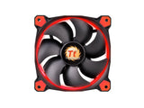 Thermaltake CL-F055-PL12RE-A Riing 120MM CASE/RAD Fan, Red, 3 Pack