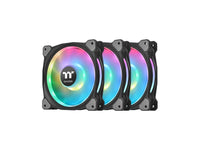 Thermaltake CL-F078-PL14SW-A Riing Duo 140MM 18 LED Case Fan, 3 Pack