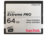 SanDisk SDCFSP-064G-A46D Extreme Pro CFast 2.0, 64GB, Full HD, 4K Video Recording
