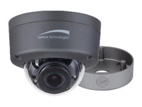 Speco Technologies HFD4M 4MP HD-TVI FIT Dome Camera, 2.8-12mm motorized lens, Grey Housing, Included Junc Box, TAA