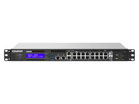 QNAP QGD-1602P-C3758-16G-US QGD-1602P-C3758: 8 2.5GbE PoE ports(4 port IEEE 803.3bt PoE ++ supply 90W, 4 port 803.3at PoE ++ supply 30W), 8 1GbE PoE ports NAS