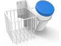 JACO 51-4669 Holder - Wipes & 6x6x6in Wire Basket