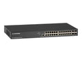 Black Box LPB3028A Gigabit Ethernet (1000-Mbps) Managed PoE+ Switch - (24) 10/100/1000-Mbps Copper RJ45 PoE+, (4) 1G/10G SFP+