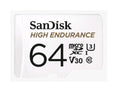 SanDisk SDSQQNR-064G-AN6IA High Endurance MicroSDXC, 64GB, U3, V30, C10, Full HD recording, w/AdapterU3, V30, C10, Full HD recording, w/Adapter
