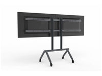Heckler H701-BG Dual Display Kit for Heckler AV Cart - Black Grey - Grab attention, maintain your audience, and get your